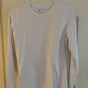 Figs Ribbed Underscrub Long Sleeve Top